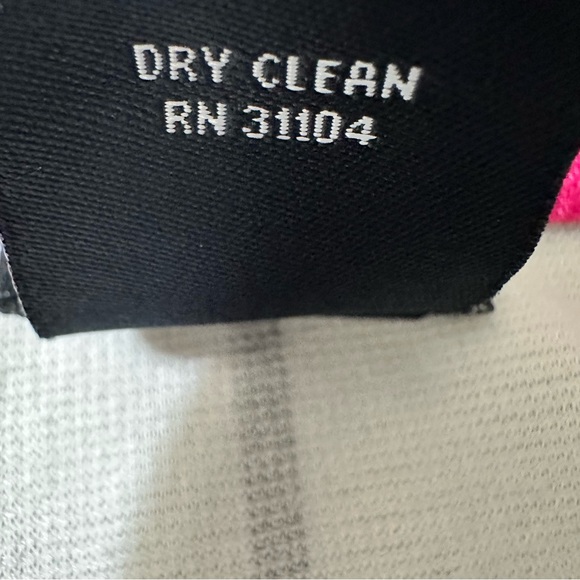 NEW DIRECTIONS Black White Pink MultiColored Windowpane Plaid Dress SZ 16 - Picture 3 of 7